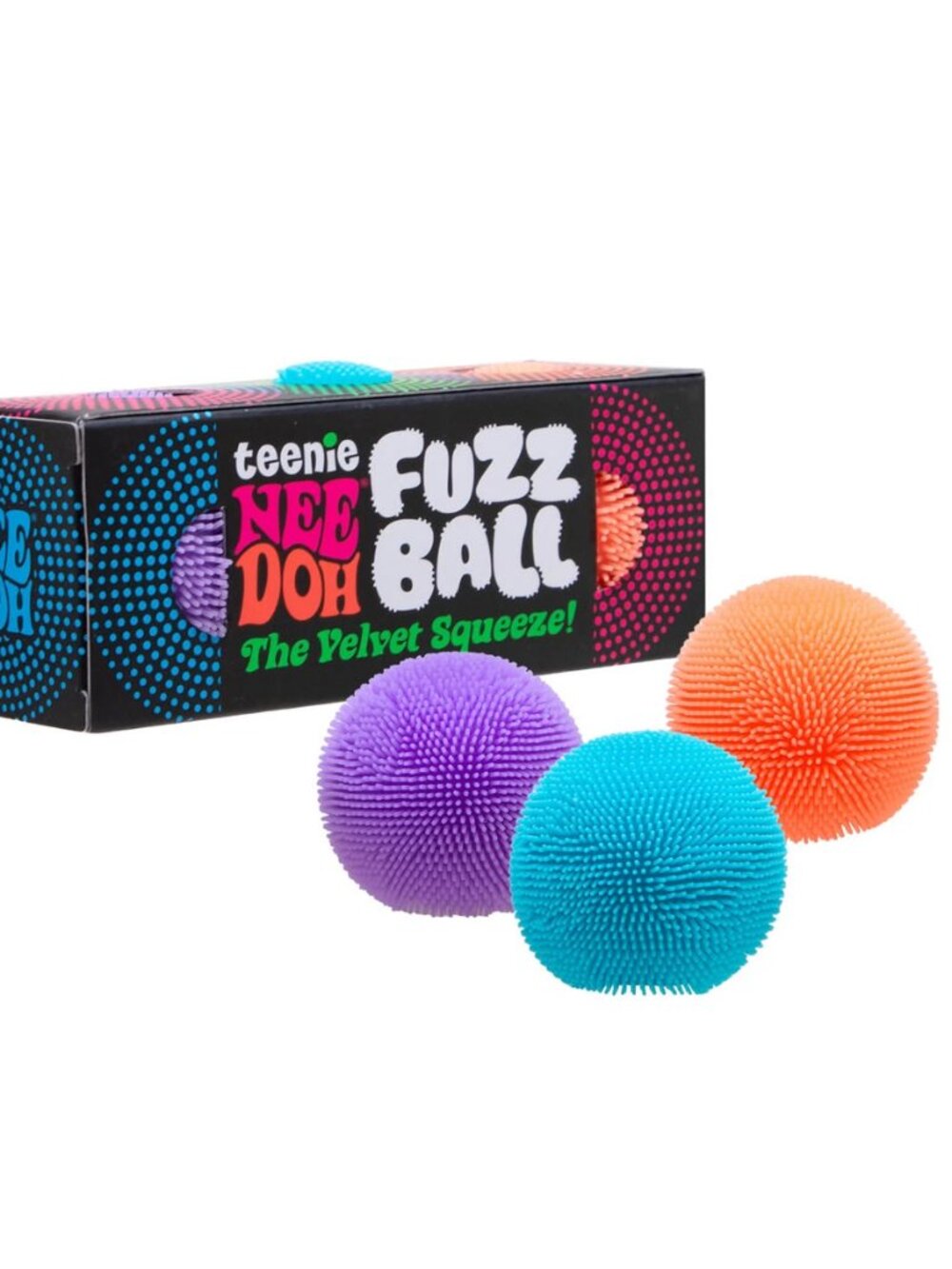 NeeDoh Teenie Fuzz Ball -Pack of 3 Mini Asst Colors - Sealed in BOX! - Picture 2 of 5
